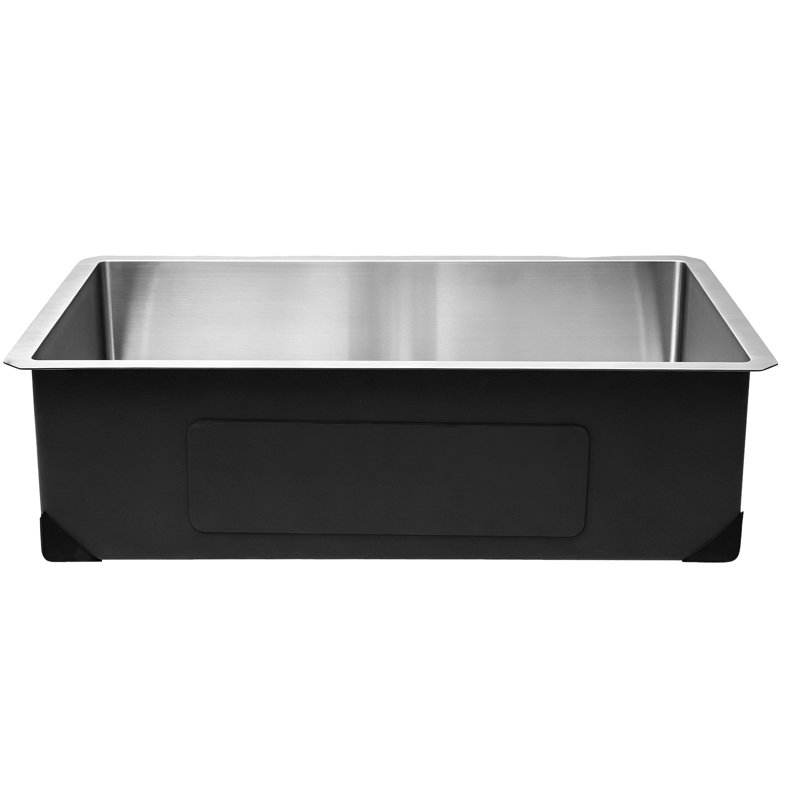 Évier de cuisine encastré de 30 po à cuve simple, cuve de ferme encastrée en acier inoxydable avec accessoires, éviers de lave-vaisselle pour véhicules récréatifs, cuisine de préparation, salle de lavage, bar