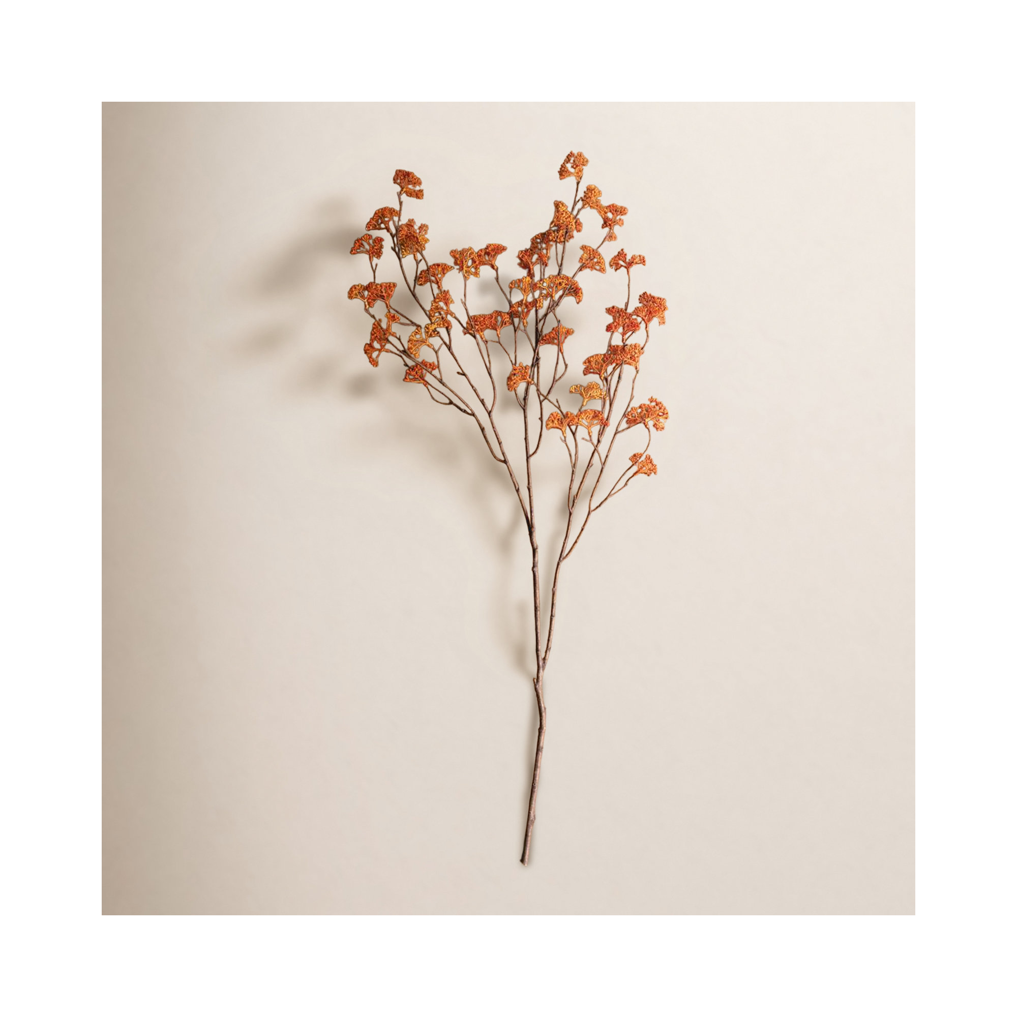 ARTIFICIAL RICE FLOWER STEM - BLUSH, Orange