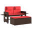 Banc de patio inclinable avec coussins vidaXL-99049279