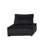 107.87 Lb Black Velvet Sectional , Quality 14.5" Seat Back Height Cozy