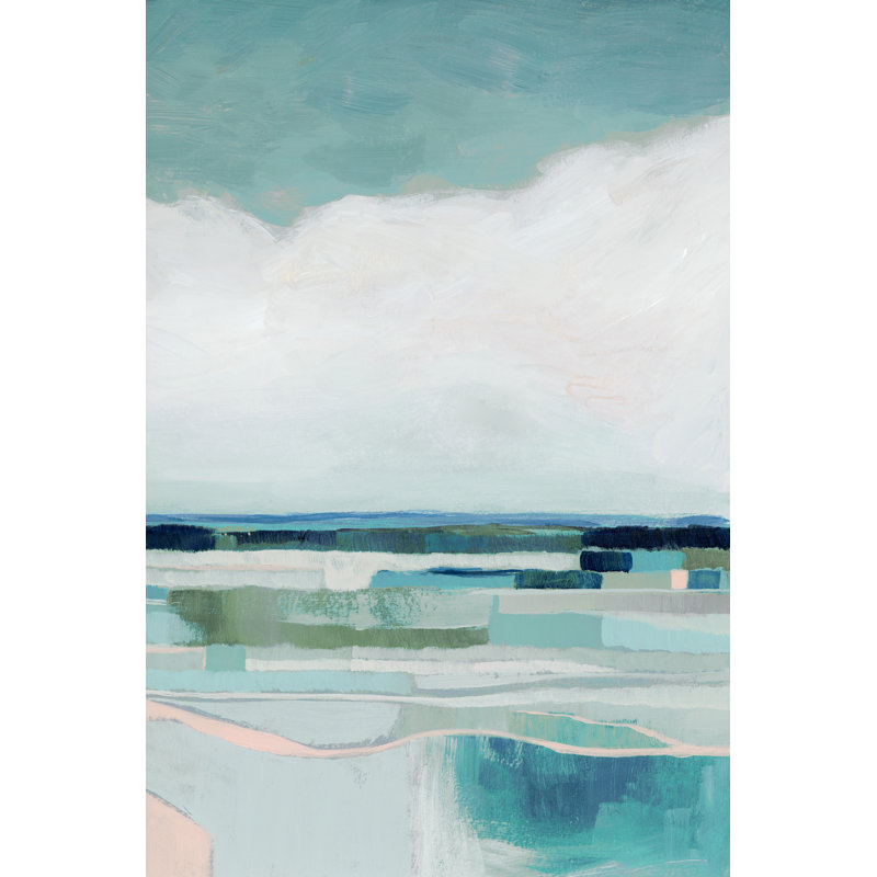 Seafoam Sky II by Grace Popp - Wrapped Canvas Painting, 46cm H x 30cm W x 3.8cm D