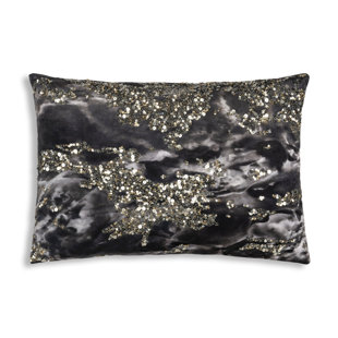 Housse de coussin rectangulaire en velours Amal