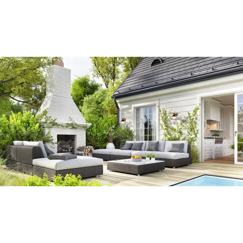 Applique murale en acier Avangeline, H 18,75 po x l 13,5 po x P 14,5 po