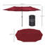 Outsunny 4.6m Garden Parasol Double-Sided Sun Umbrella-39485786