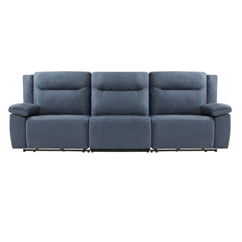 Jagger 3 - 109'' Piece Power Reclining Sofa, Argo Denim Velvet