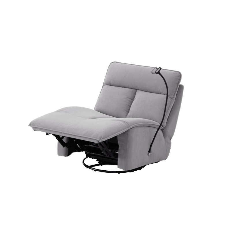 Upholstered Home Theater Seat, Gray