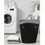 Panier à linge roulant avec roulettes et sac amovible, panier à linge de grande capacité avec roulettes verrouillables et structure en métal pour chambre à coucher, salle de bain, dortoir