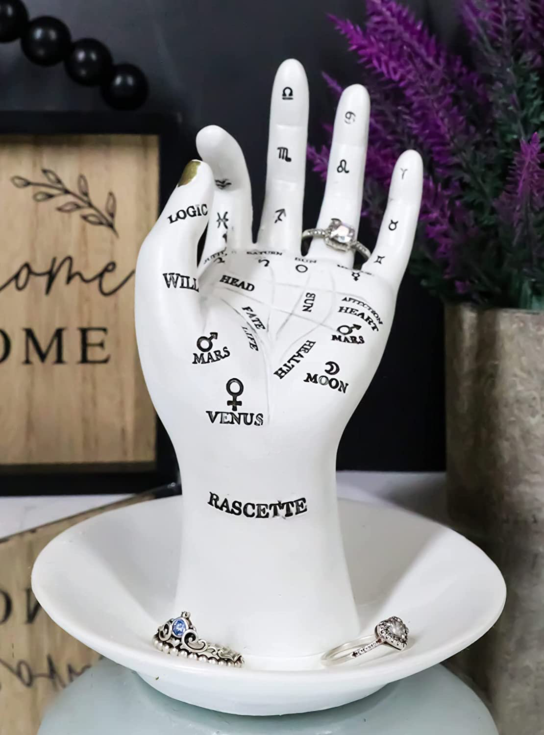 Palmistry Hand Ring Holder