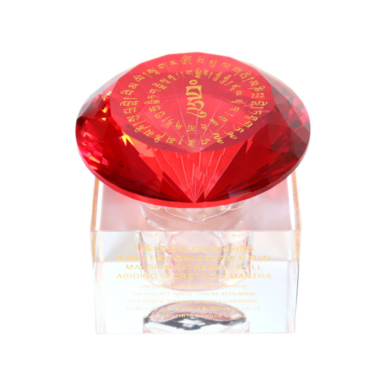 Abstract Crystal, Red