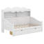 Lit de jour simple avec tiroirs de rangement et étagère de tête de lit, structure de lit de jour rétro en bois-1909767987