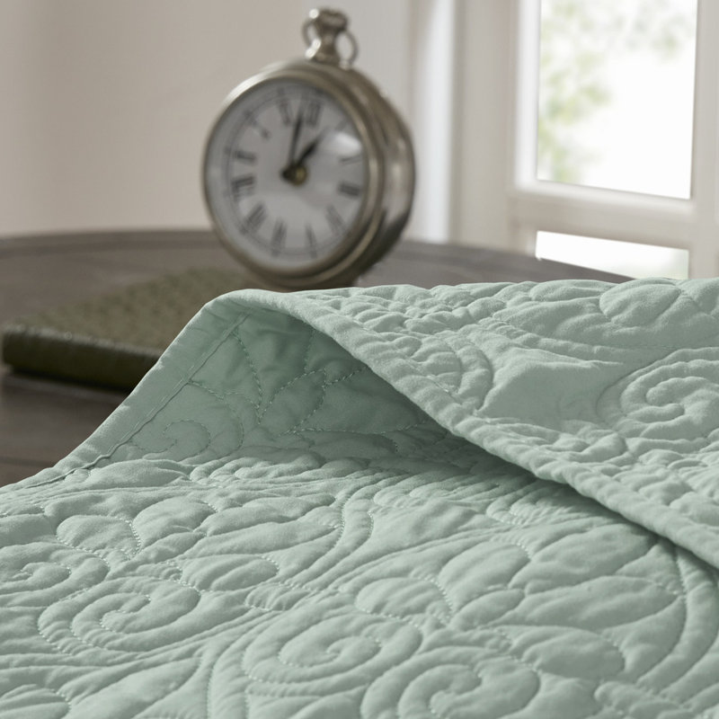 Couvre-lit très grand réversible - rembourrage en coton, protection pour courtepointe classique, literie complète avec taies décoratives de taille prélavée pour un confort optimal.