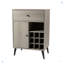 Armoire à vin d'appoint en gris