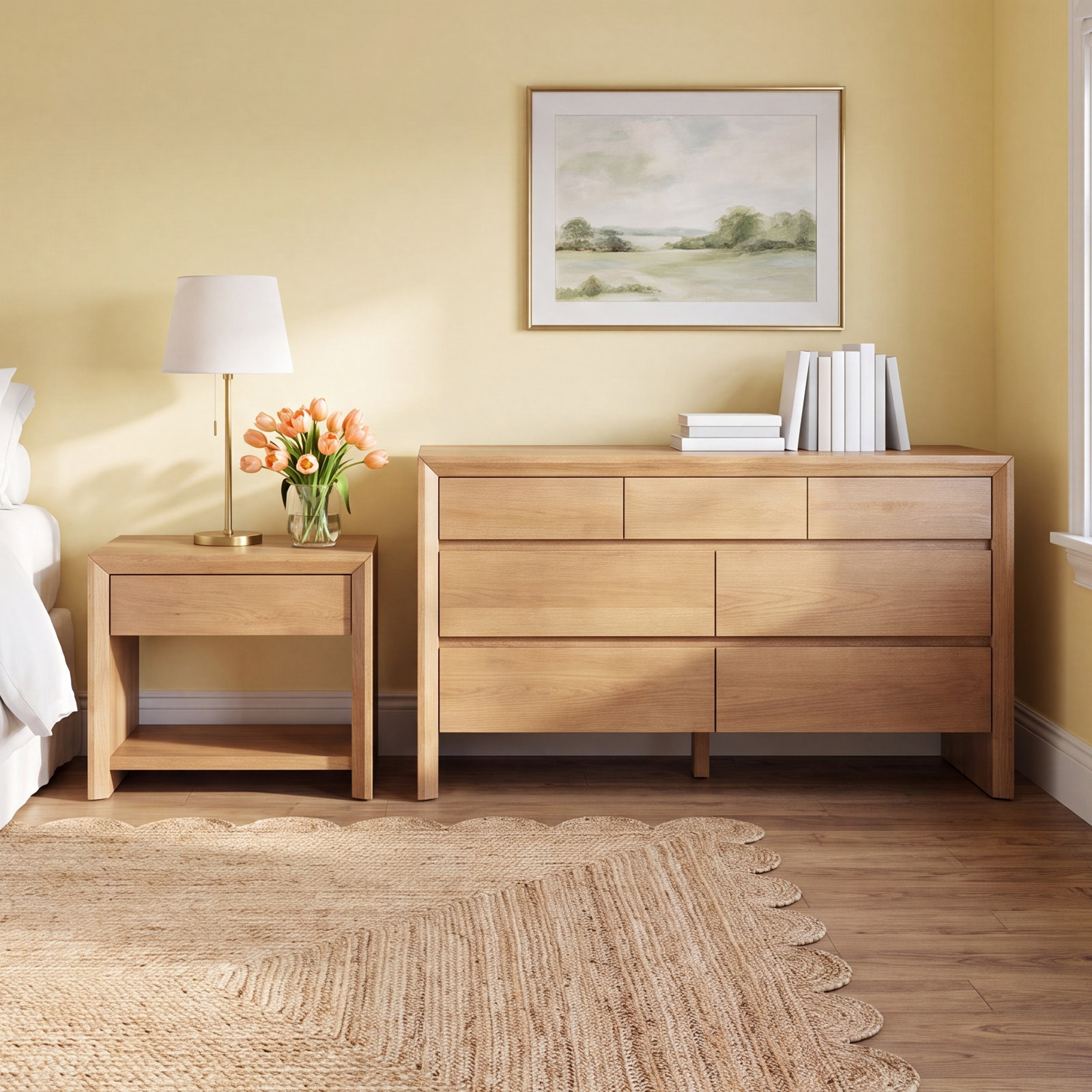 Wyat 2-Piece Bedroom Set, Natural