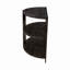 Console demi-lune avec 2 tablettes ouvertes