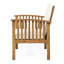 Fauteuils club pour l'extérieur - sièges profonds et garniture intérieure centrale en bois avec 2 coussins résistants aux intempéries