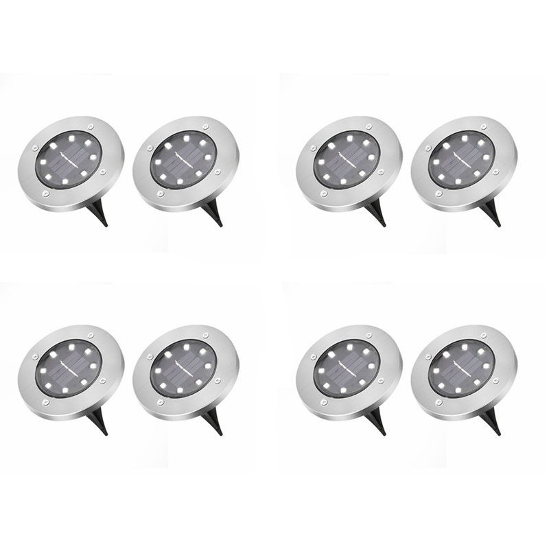 Silver Solar Powered Pathway Light Pack