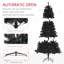 Arbre de Noël artificiel HOMcom 7,5 pi-1691024929-1691024935