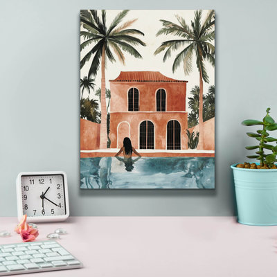 «Luxury Poolside» par Svetlana Aleynikova, art mural sur toile