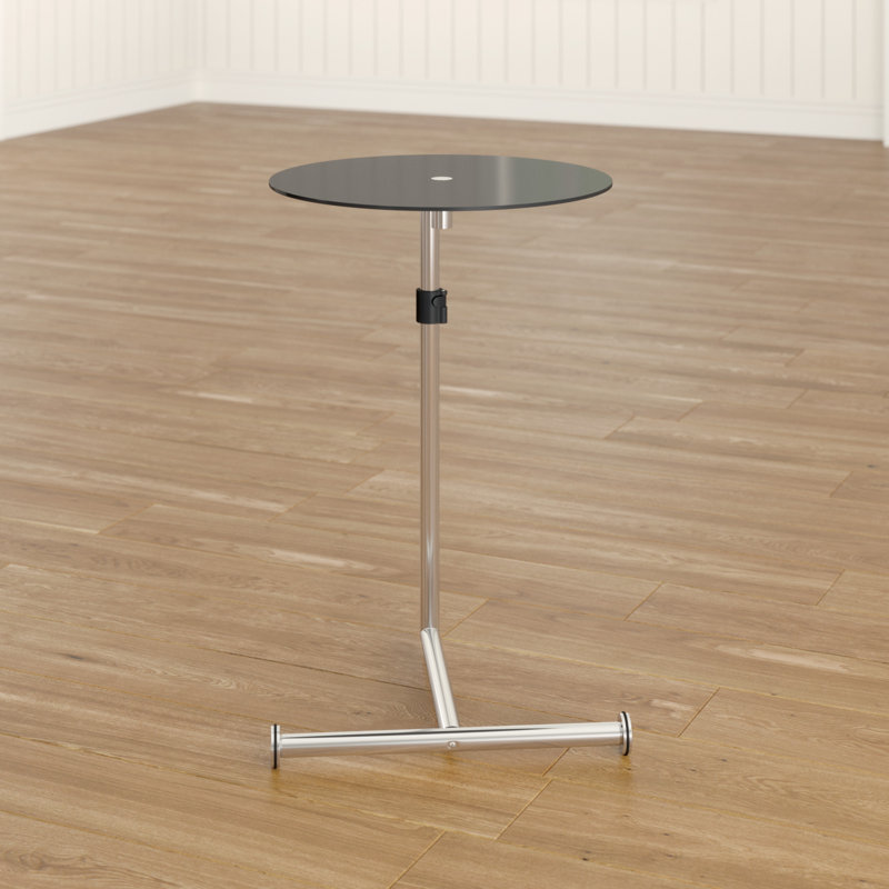 Glass Top C Table End Table