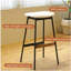 Ensemble moderne de 2 tabourets de bar confortables et sans dossier pour les chaises de bar de cuisine et de salle à manger