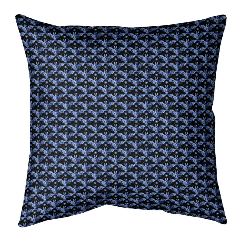 Katelyn Elizabeth Geometric Reversible Throw Pillow, Poly Fill, 14" H x 14" W, Blue/Pink/Yellow