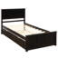 Lit simple avec lit gigogne gris amovible-1438901471