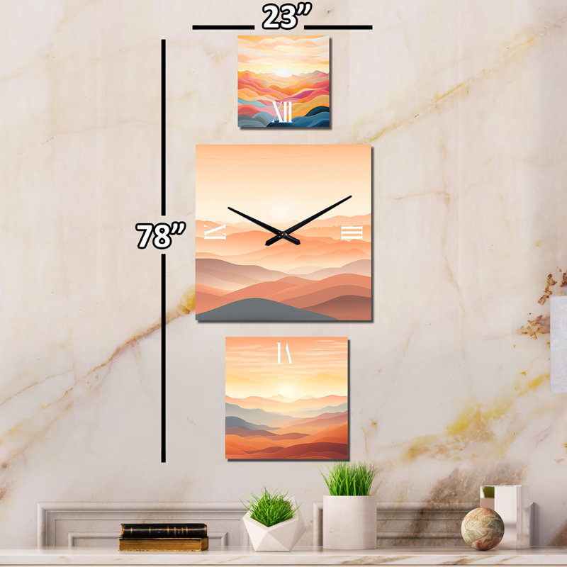 Makayli Metal Wall Clock