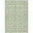 5' X 8' Artichoke Green And Ivory Geometric Washable Indoor Outdoor Area Rug-125213358