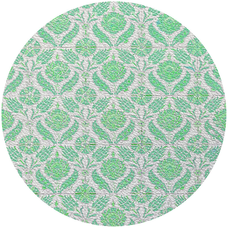 Tulipia 16'' Vinyl Placemat, Mint