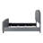 Upholstered Full Panel Bed Light Grey-225307072