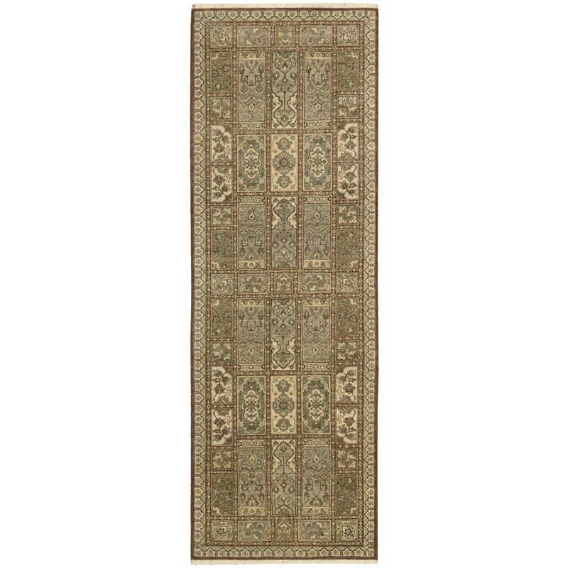 Legend Wool Oriental Multicolor Hand-Knotted Area Rug 7'9" x 9'9"