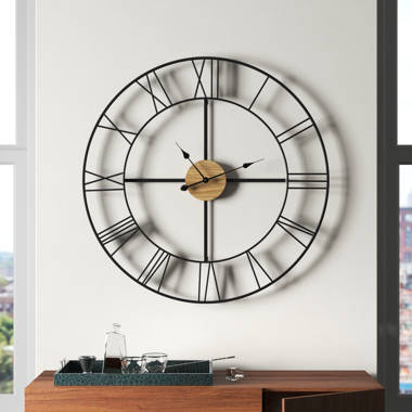 Direction Roman Design Metal Wall Clock