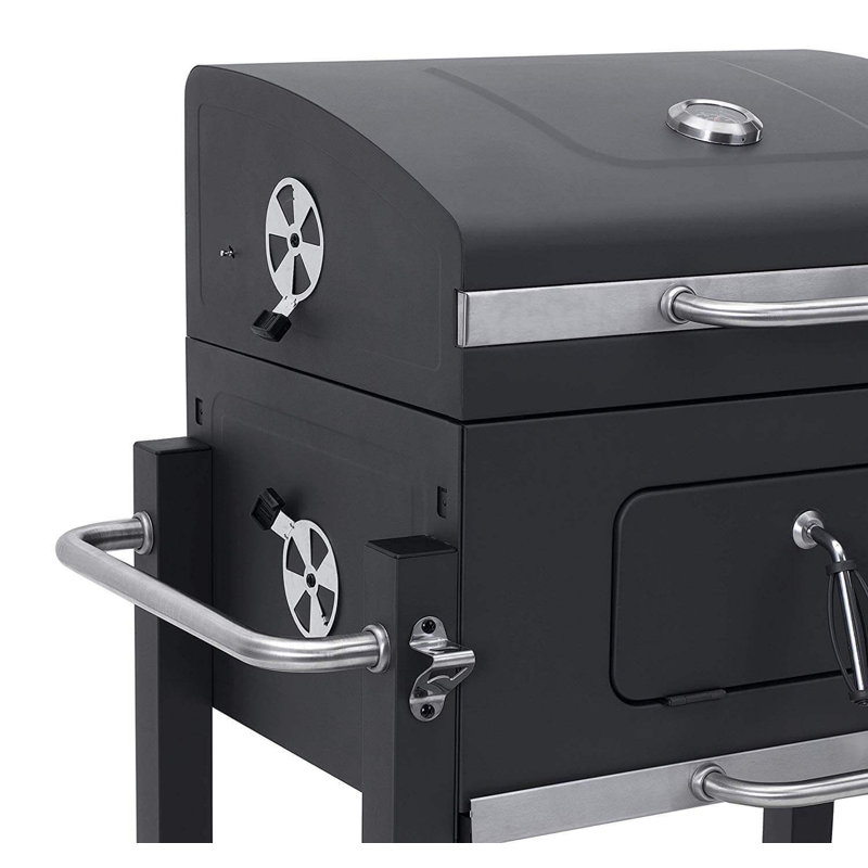 Belfry Kitchen Ludlow 118cm W Barrel Charcoal Grill