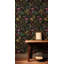 Papier peint éclectique botanique rétro-1275038306