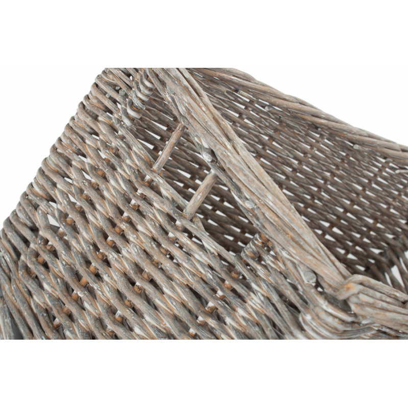 Wicker Storage Basket, 19cm H x 37cm W x 24cm D