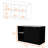 Rectangular Kitchen Island In Black And , Facilitate Meal Preparation Storage Organization With Inner Shelving For Better