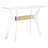 Claudiane 47.2'' Glass Top Console Table