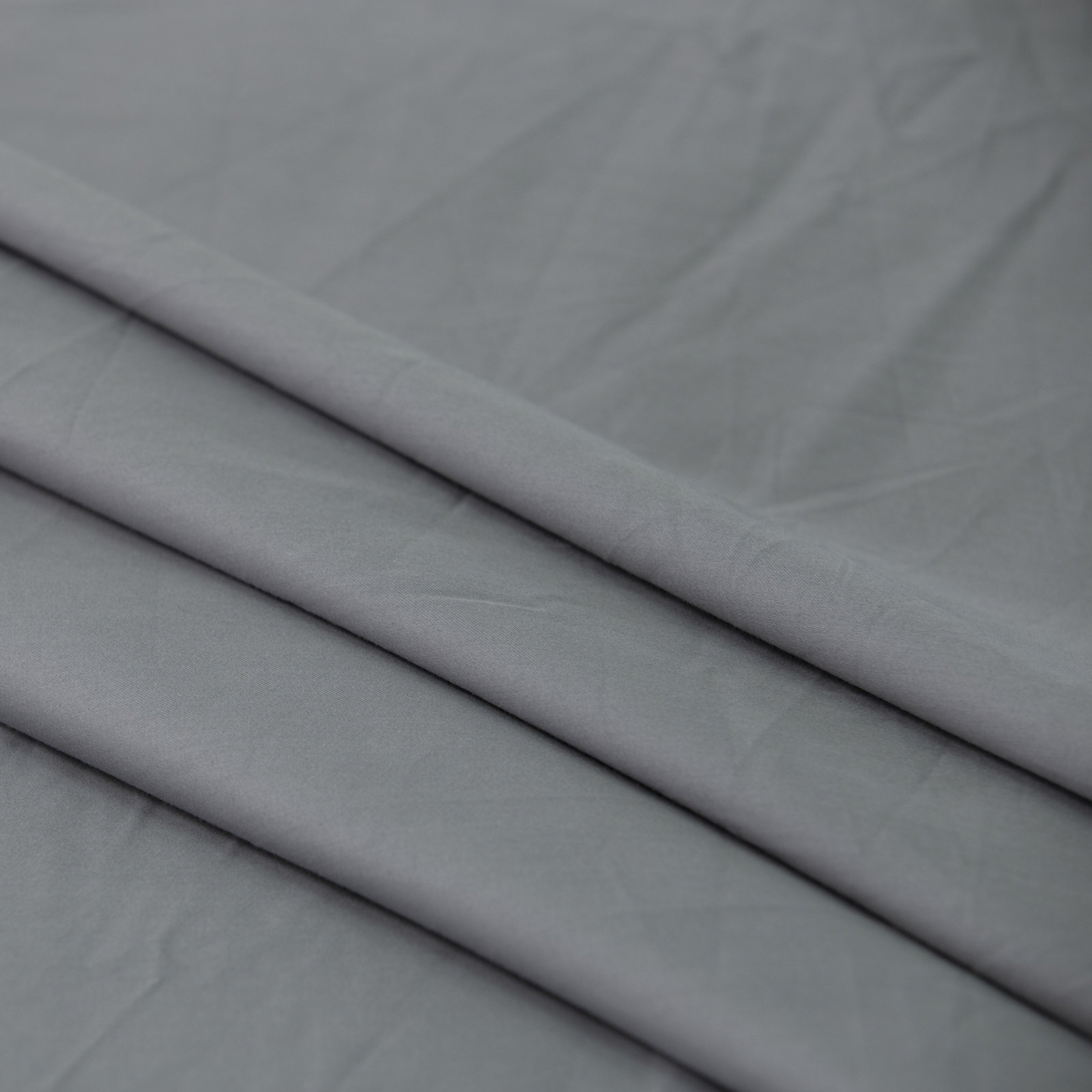 Cotton Sateen Duvet Cover Set, Dark Gray, King Duvet Cover + 2 King Shams