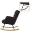 Chaise berçante rembourrée Modern-863476403