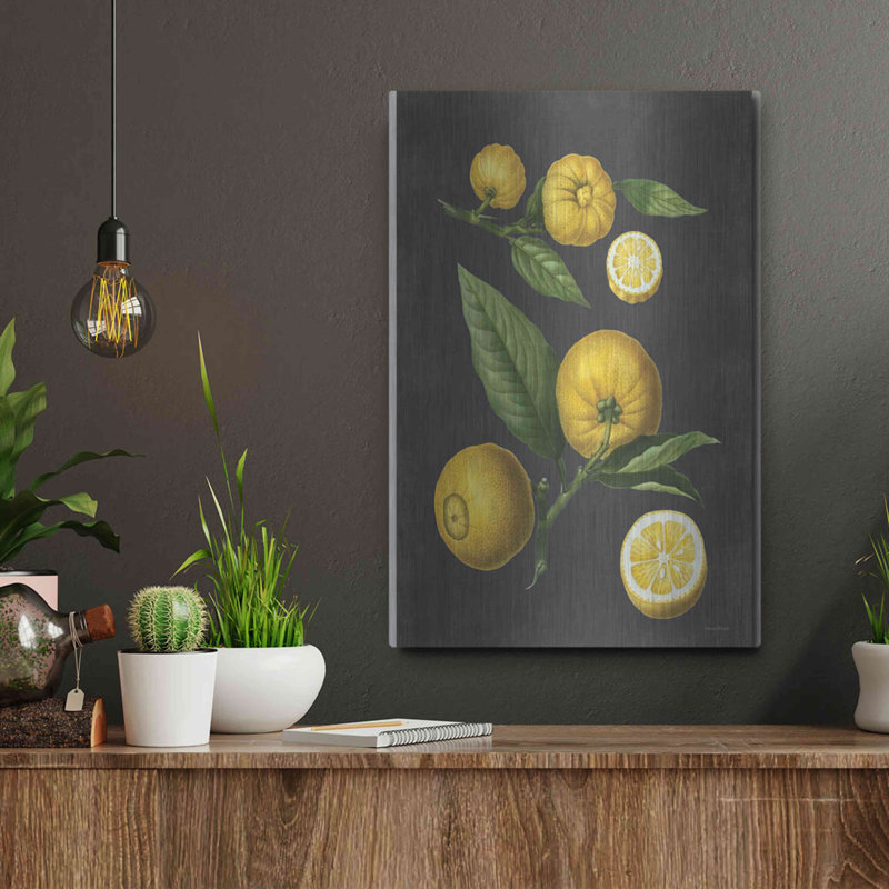 "Citron citron" par Lettré et doublé, H 16 po x l 12 po