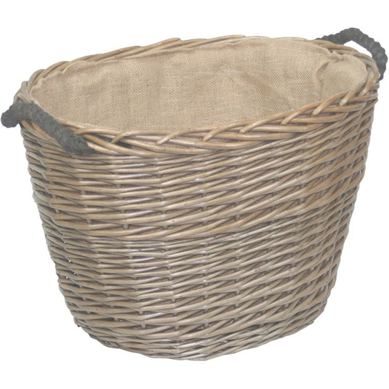 Scarborough Willow Log Carrier, 32cm H x 50cm W x 39cm D
