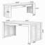 Ensemble de table de salle à manger 55 ", table de cuisine en bois pour 4 à 6 personnes avec 2 bancs-1083859603