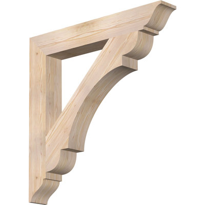 H 5,5 po x l 40 po x Support en bois / corbeau