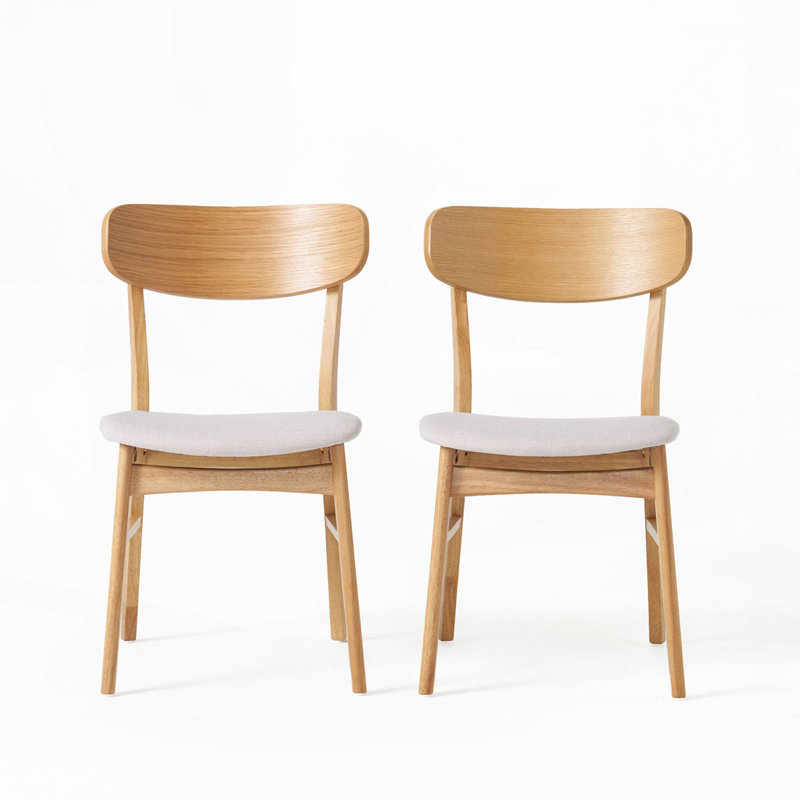Chaises de salle à manger en bois, Beige clair
