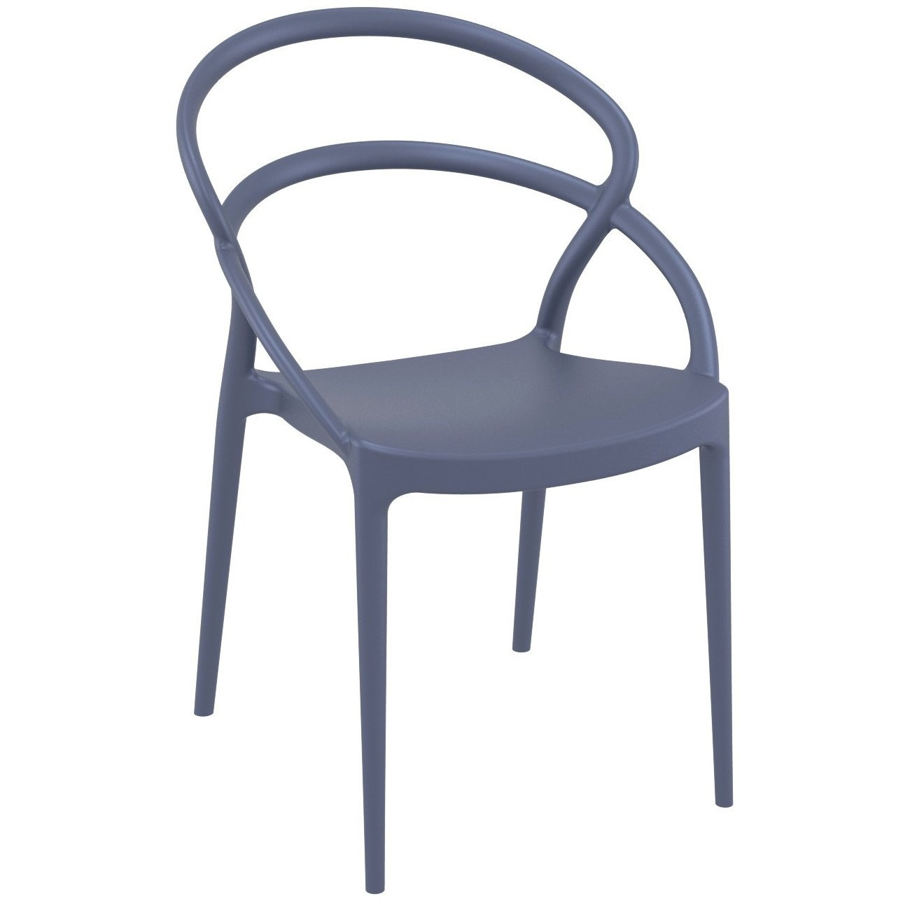 Farrah 32" Patio Bistro Set, Dark Gray