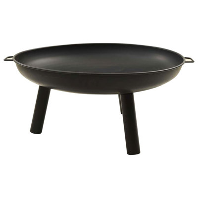 Elizabell Round Steel Wood Burning Fire Pit