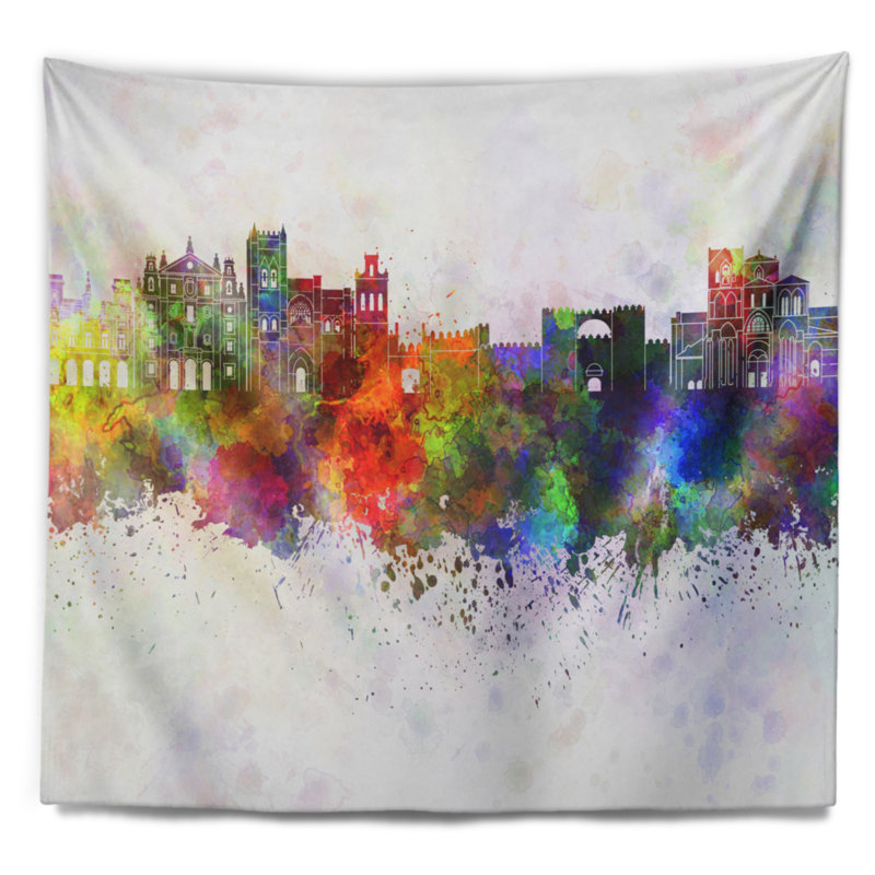 Tapisserie d'avila skyline Cityscape, H 32 po x l 39 po