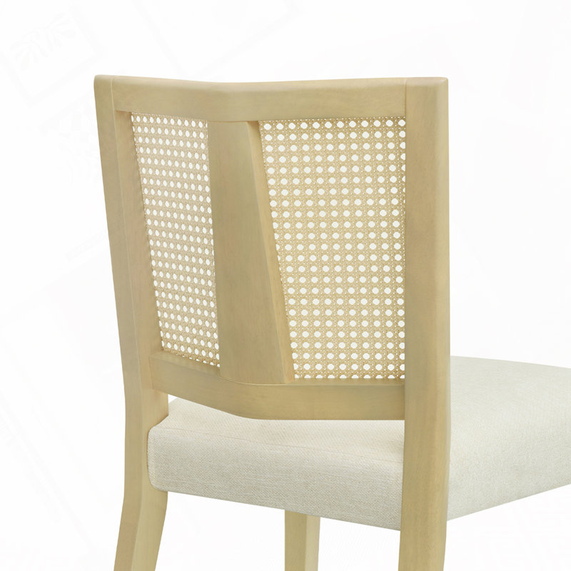 Chaises de salle à manger Callan, Frêne clair, Beige