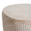 Outdoor/Indoor Lightweight Concrete Side Table,Travertine Finish