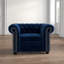 Fauteuil en velours capitonné de 121,92 cm de largeur Odum-22373088